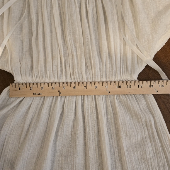 Boho Bride Vintage Boho Wedding Dress/Gauze Pantsuit Lace, Ribbons,Size 7/8,9/10 - Picture 14 of 16